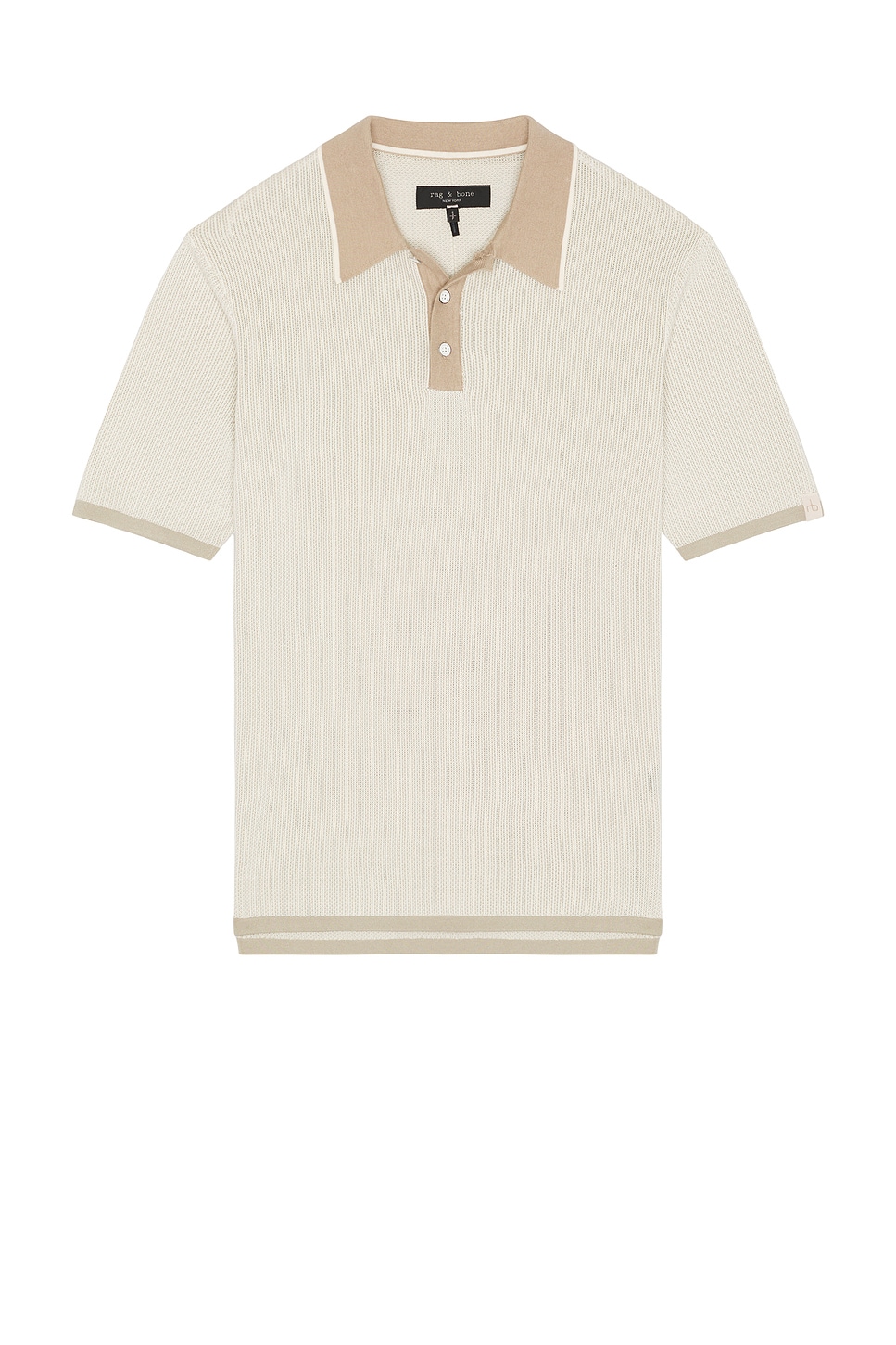 Harvey Knit Polo in Beige