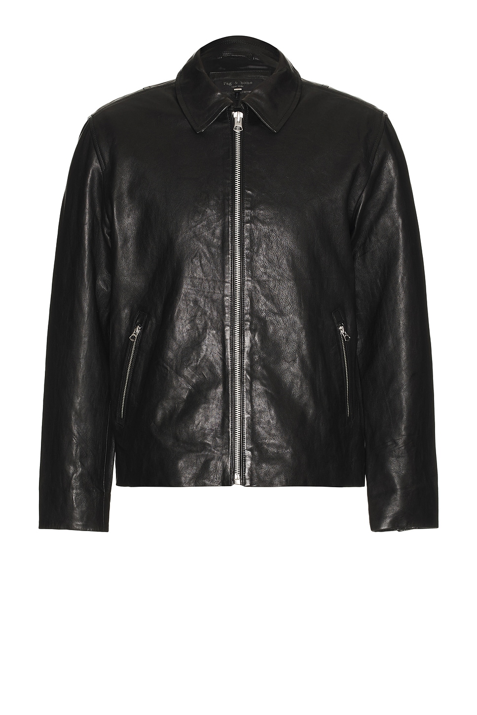 Rag & Bone Melrose Textured-leather Jacket In Black
