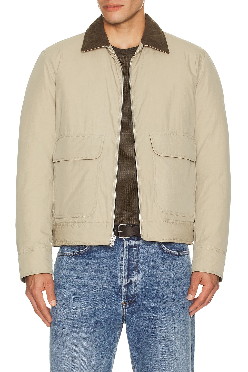 Image 1 of Rag & Bone Derrick Filled Jacket in Light Oatmeal