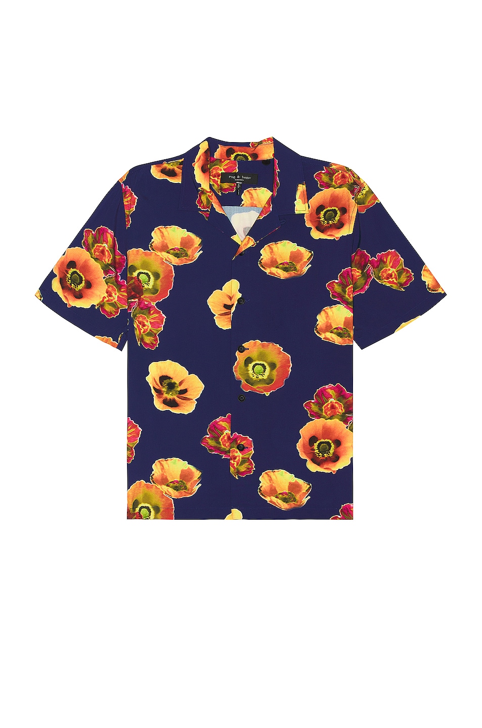 Image 1 of Rag & Bone Avery Shirt in Navy Pop