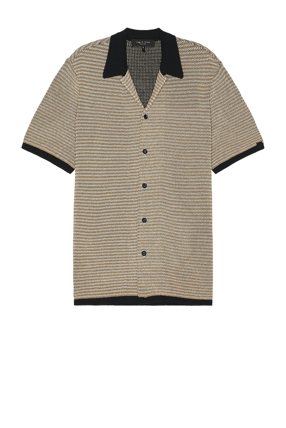 Image 1 of Rag & Bone Felix Button Down Shirt in Black & Multi