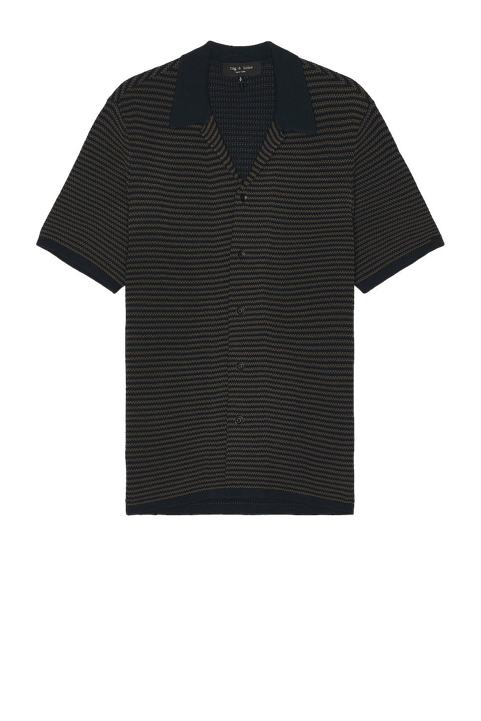 Image 1 of Rag & Bone Felix Button Down Shirt in Navy & Multi