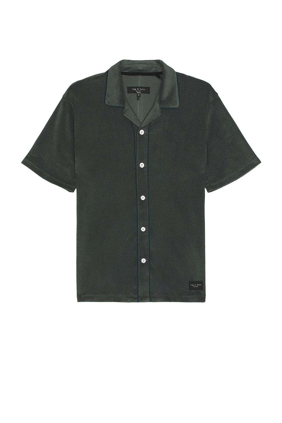 Image 1 of Rag & Bone Toweling Avery Shirt in Shadow Green