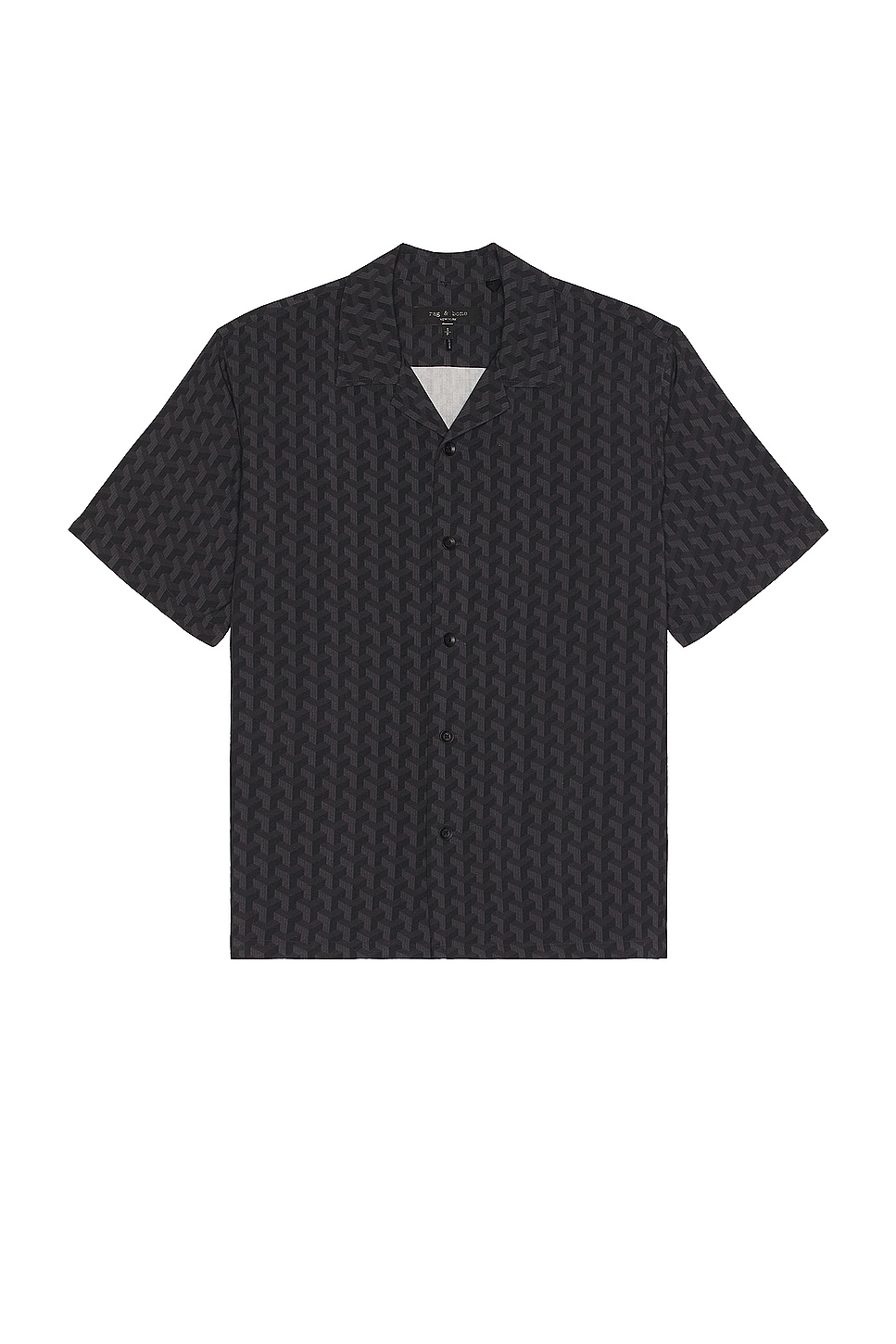 Image 1 of Rag & Bone Printed Avery Shirt in Black Geo