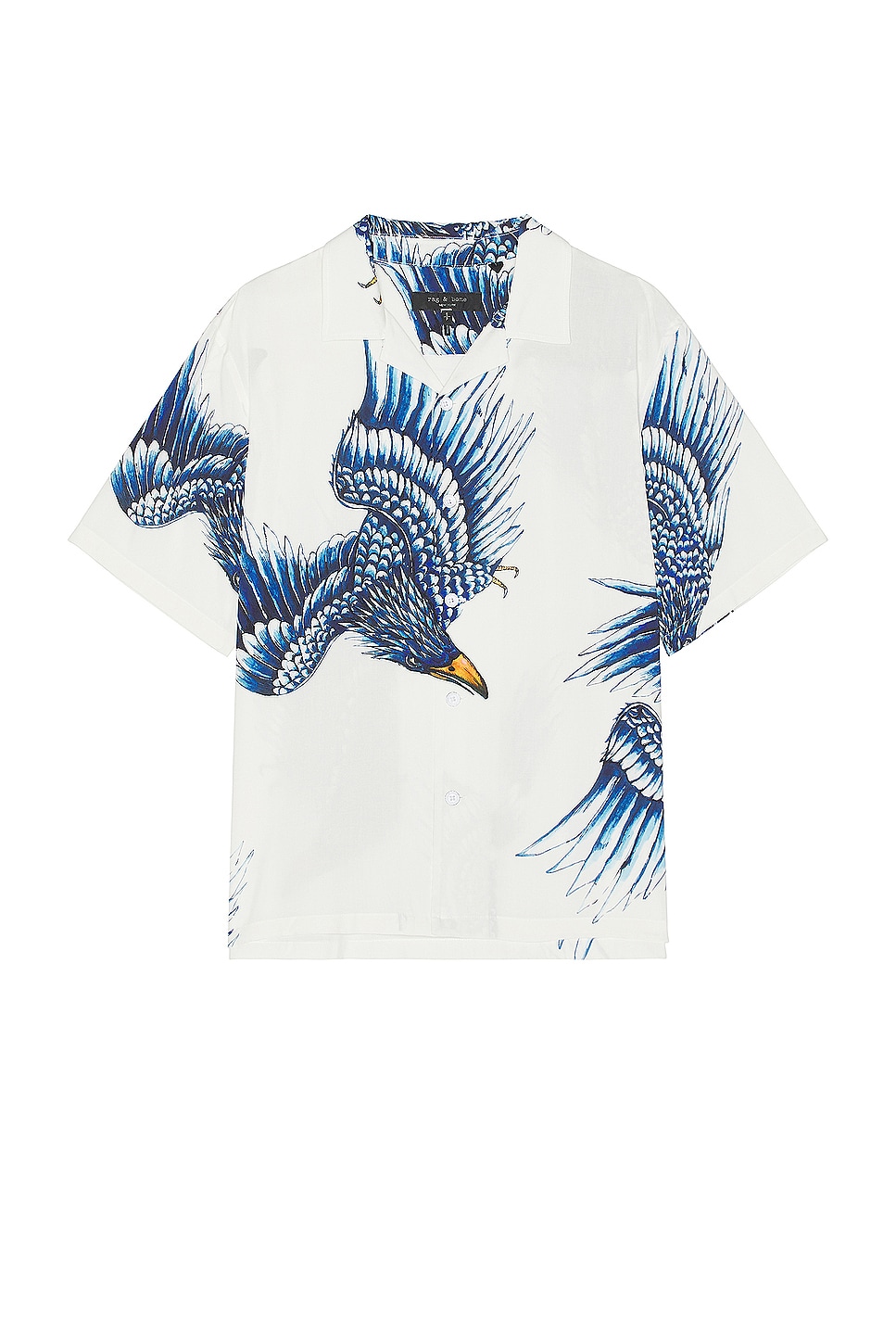 Image 1 of Rag & Bone Printed Avery Shirt in Ecru Eagle