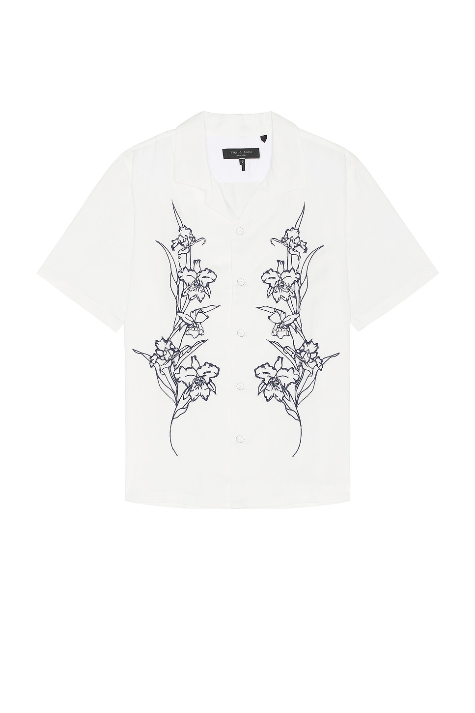 Image 1 of Rag & Bone Avery Resort Shirt in Aged White