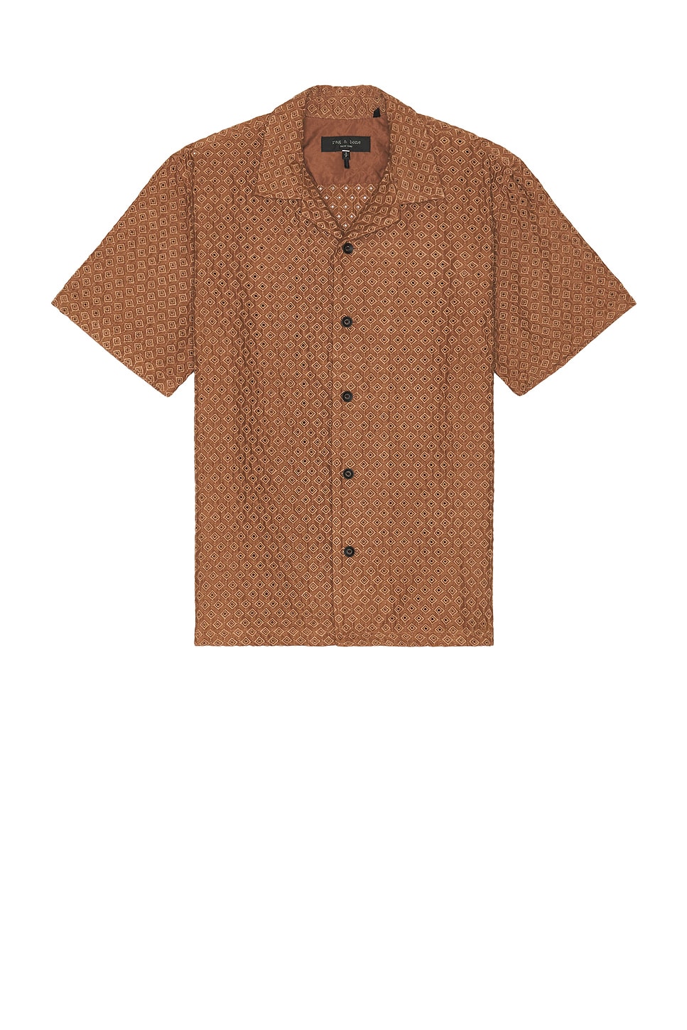 Shop Rag & Bone Avery Diamond Shirt In Clay