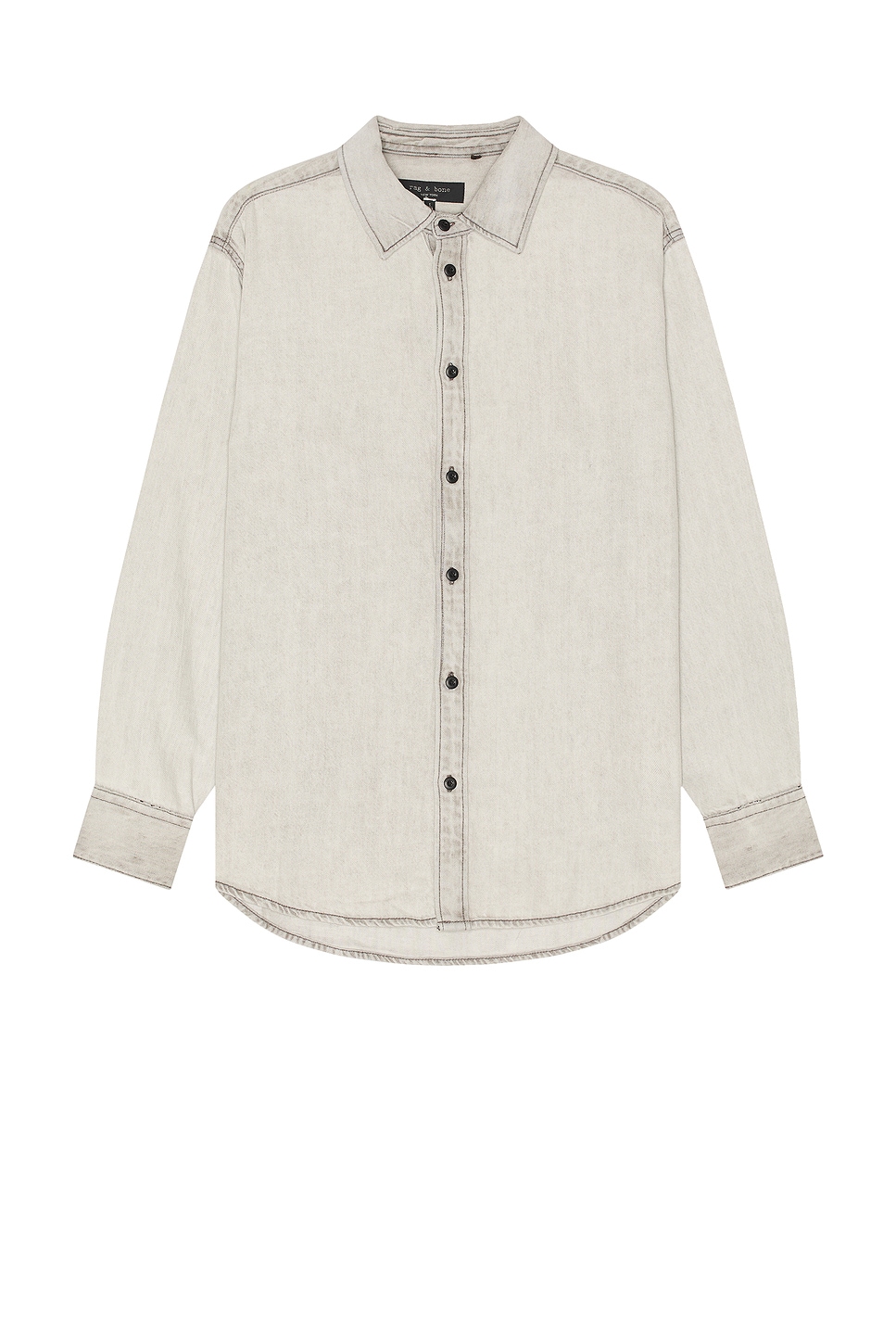 Shop Rag & Bone Denim Matthew Shirt In Smoke