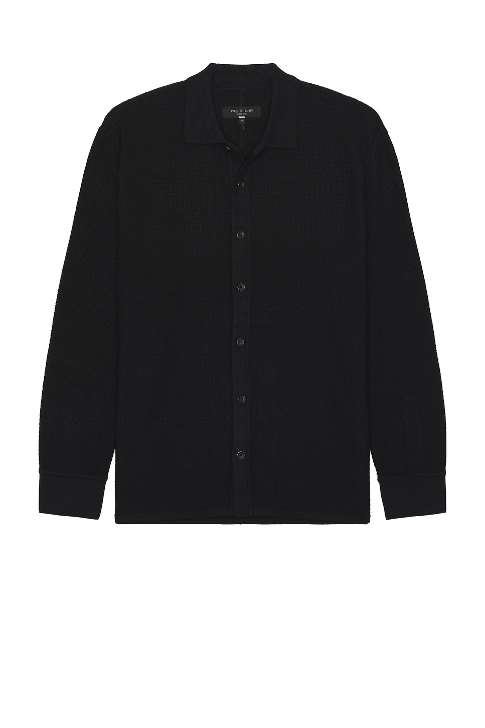 Image 1 of Rag & Bone Hayes Button Up Shirt in Black