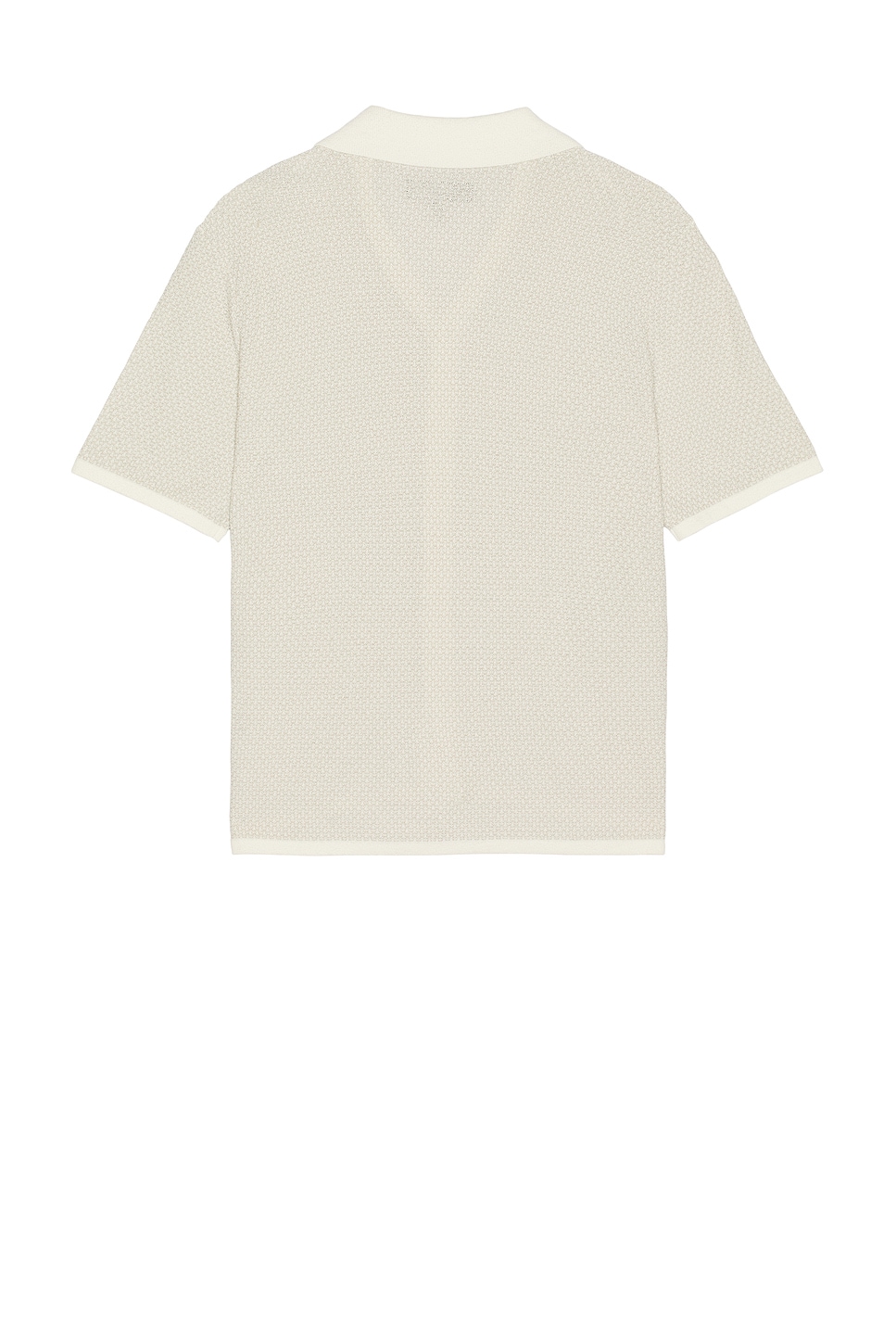 Rag & Bone Zig-zag Avery Short Sleeve Shirt In Ivory