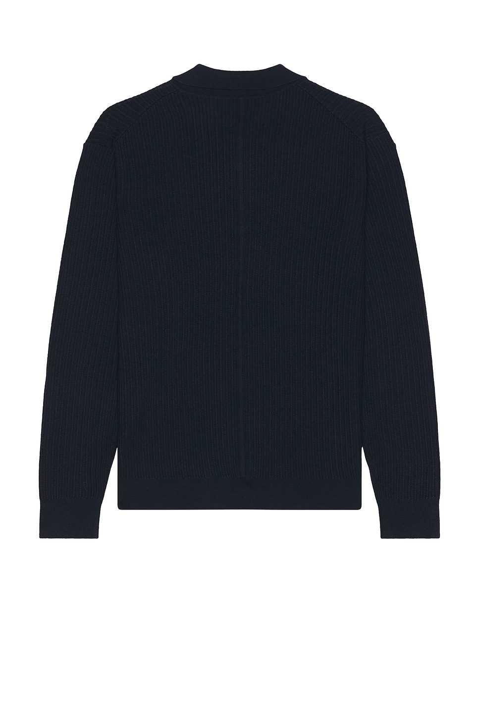 Rag & Bone Crawford Cashmere Blend Long Sleeve Polo In Blue