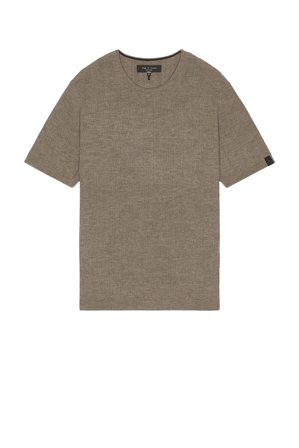 Image 1 of Rag & Bone Crawford Cashmere Blend Tee in Brown