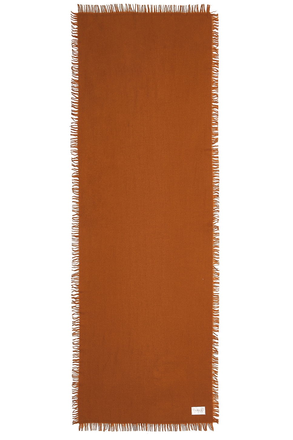 Renggli Wool Twill Scarf In Orange