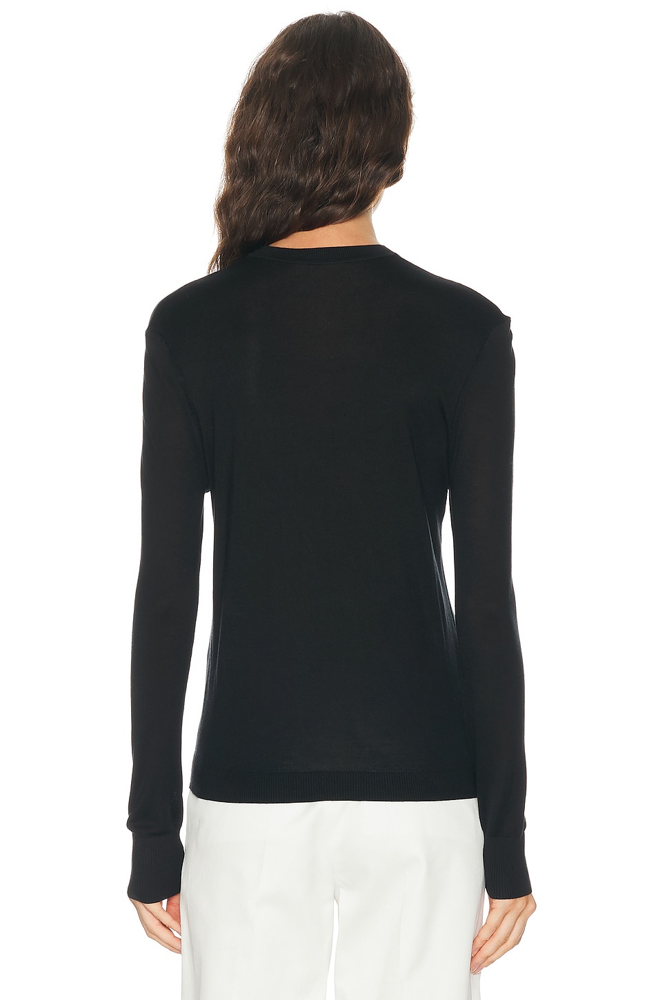 RENGGLI Silk Cashmere Crewneck Sweater | Thumbnail 3