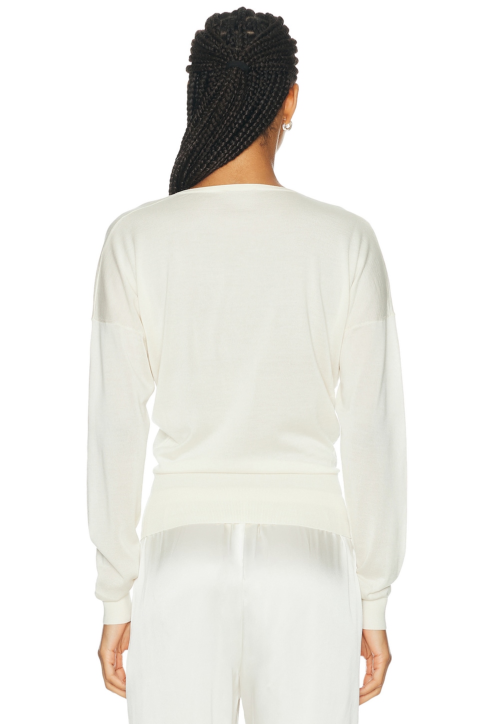 RENGGLI Silk Cashmere V-Neck Sweater | Thumbnail 3 RENGGLI Silk Cashmere V-Neck Sweater | Thumbnail 3