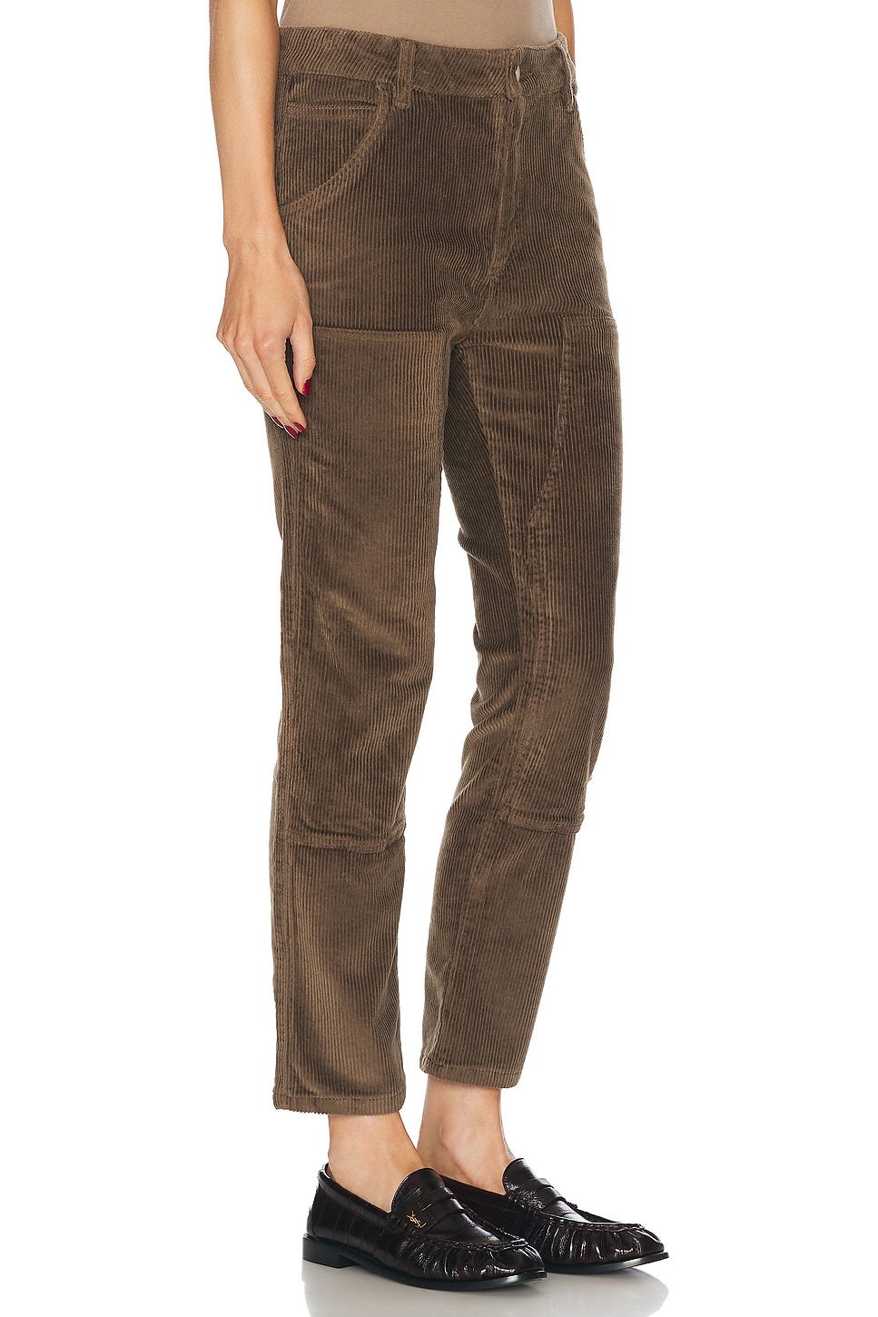 Shop Renggli Corduroy Work Pant In Umber