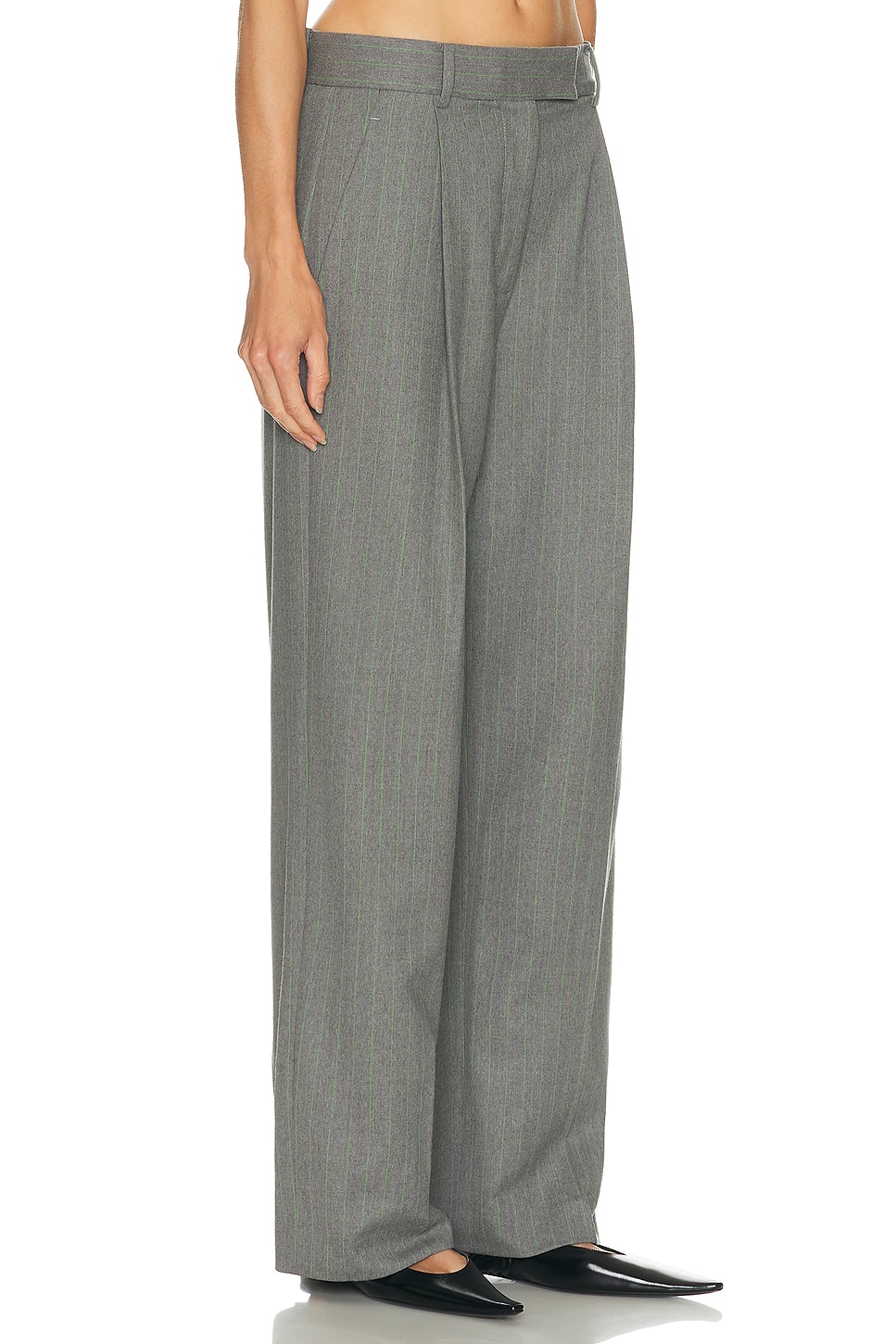Renggli Pinstripe Trouser In Gray