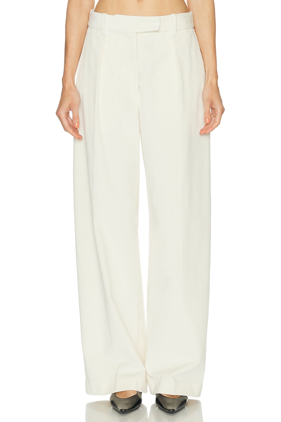 Image 1 of RENGGLI Corduroy Trouser in Ecru