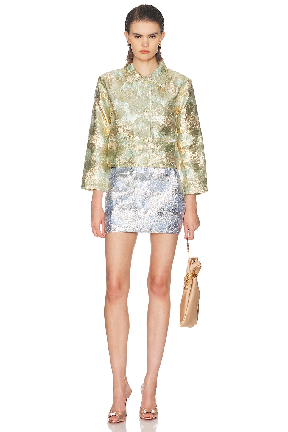 RENGGLI For FWRD Brocade Mini Skirt