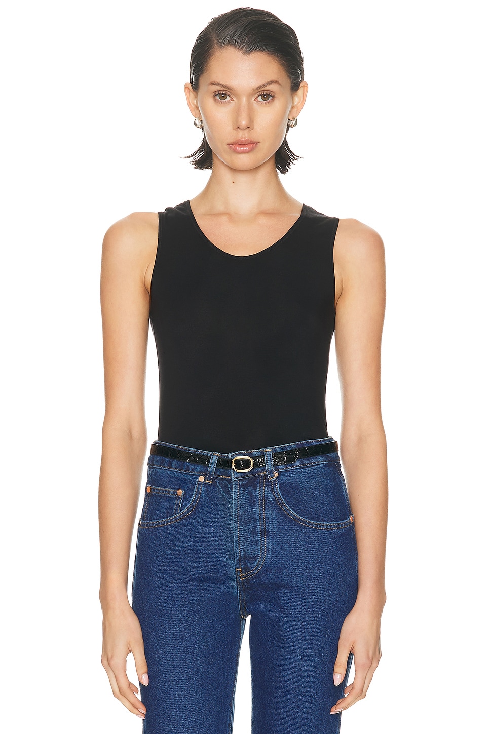 Image 1 of RENGGLI Scoop Neck Tank in Ink