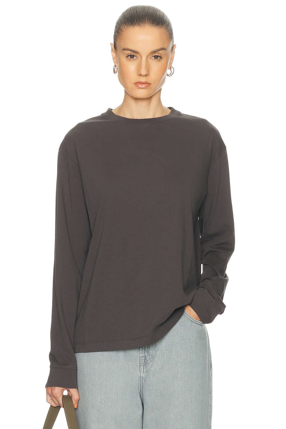 Image 1 of RENGGLI Long Sleeve Tee in Steel