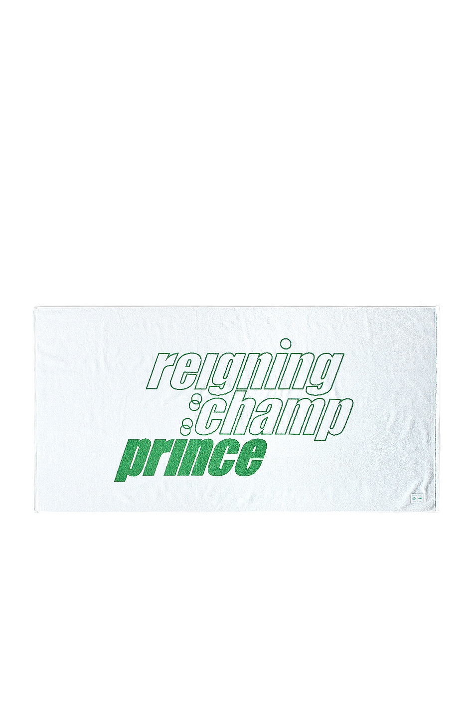 Image 1 of Reigning Champ X Prince Towel in White & Green