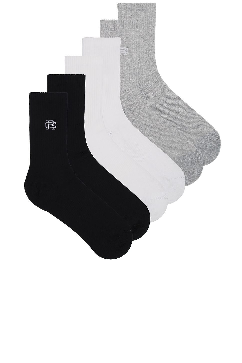 Crew Sock 3-pack in Grey