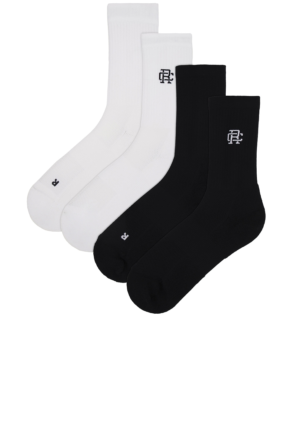 Shop Reigning Champ Performance Crew Sock 2-pack In Multi