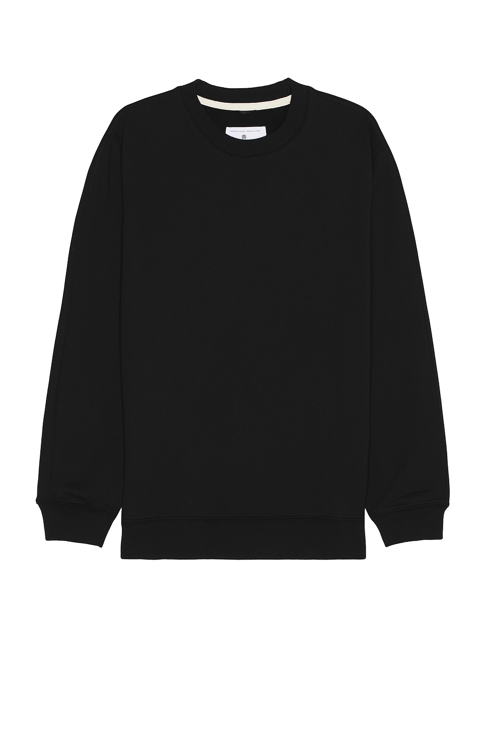 Image 1 of Reigning Champ Midweight Terry Classic Crewneck in Black