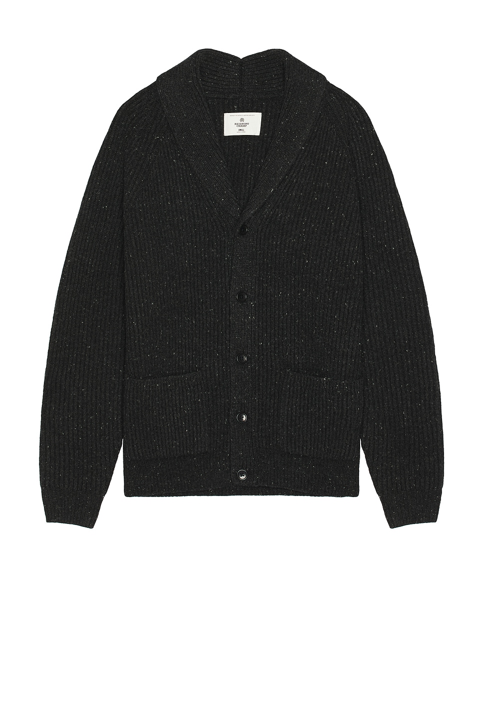 Nep Merino Kenny Shawl Cardigan in Black