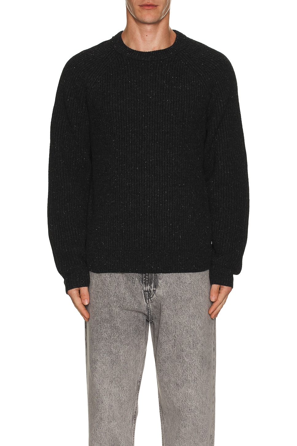 Image 1 of Reigning Champ Nep Merino Kenny Crewneck in Black
