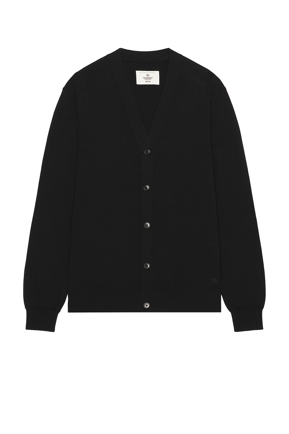 Image 1 of Reigning Champ Cotton Cashmere Cardigan in Black