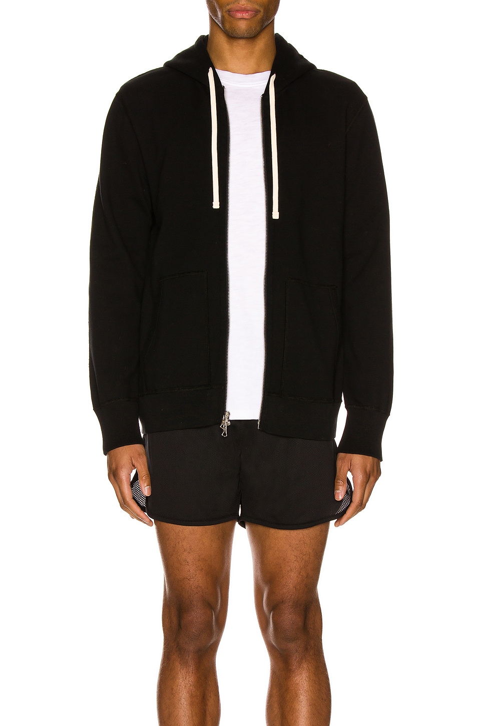 Image 1 of Reigning Champ Full Zip Hoodie in Black