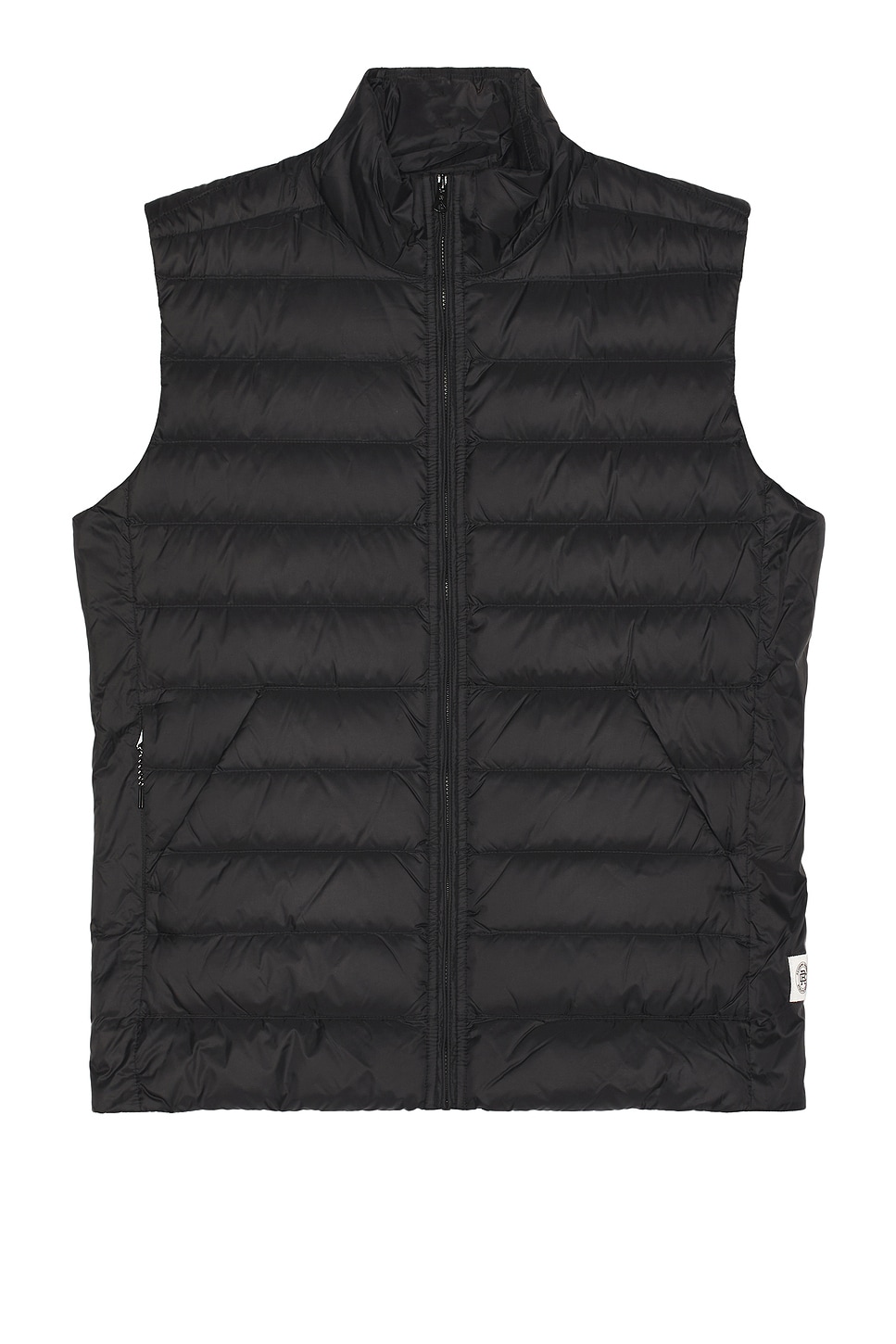 Lightweight Taffeta Warm Up Vest in Black