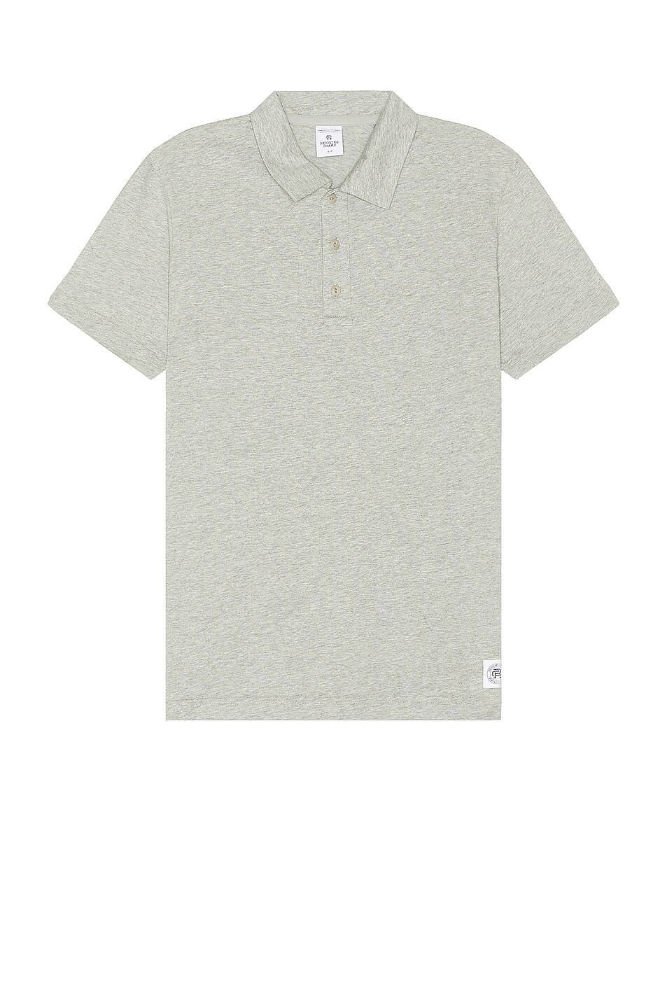 Image 1 of Reigning Champ Lightweight Jersey Polo in Heather Grey