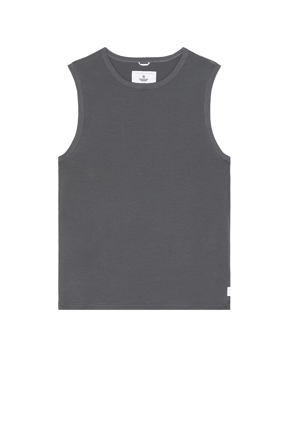 Copper Jersey Sleeveless Shirt in Grey