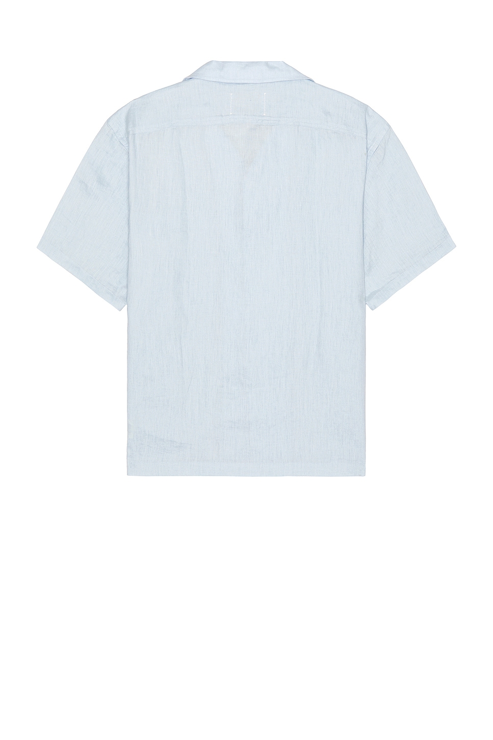 Shop Reigning Champ Linen Spectator Shirt In Light Blue