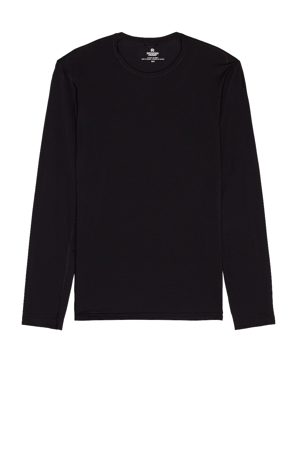 Image 1 of Reigning Champ Long Sleeve Training Shirt in Black