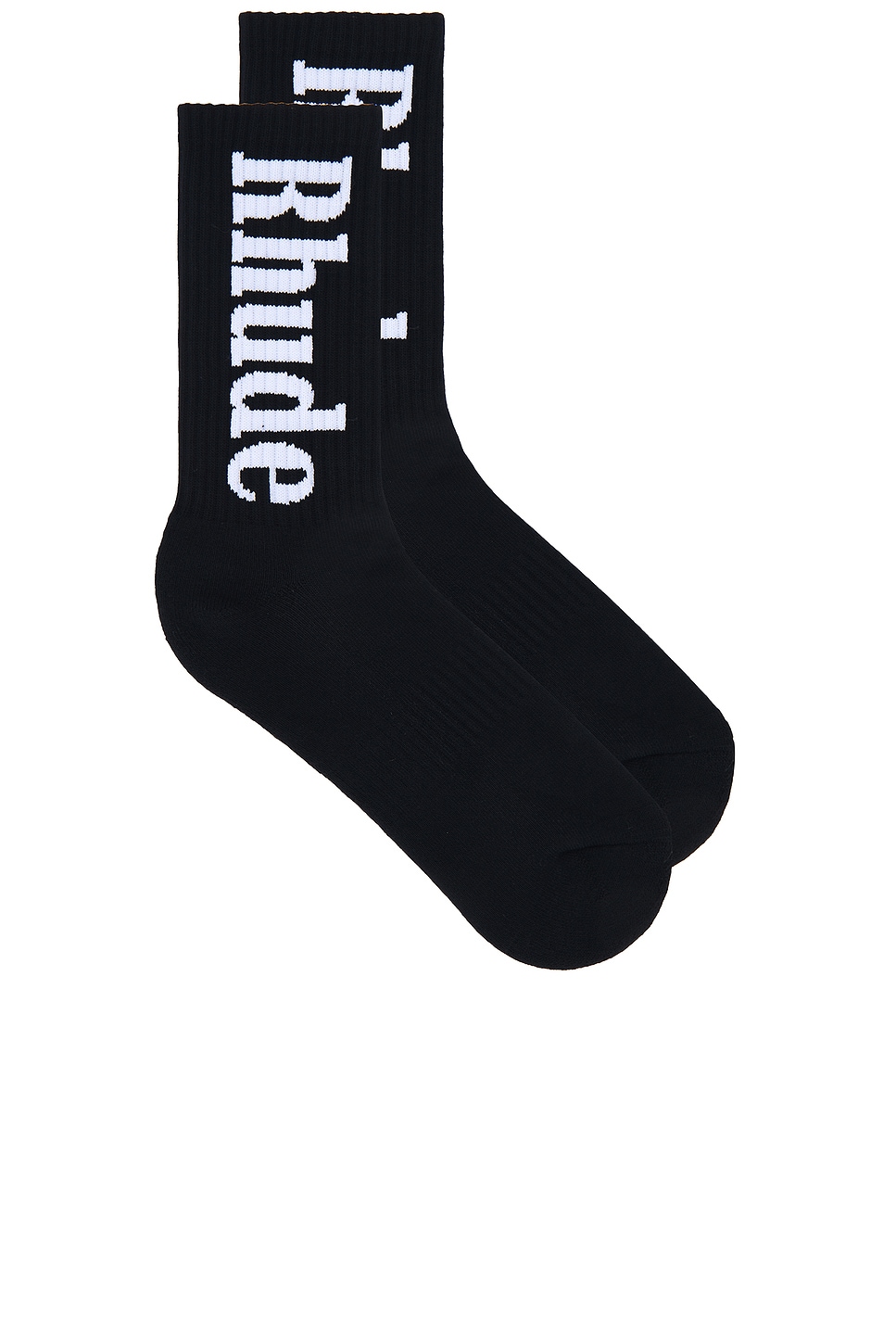 Vertical Logo Socks in Black