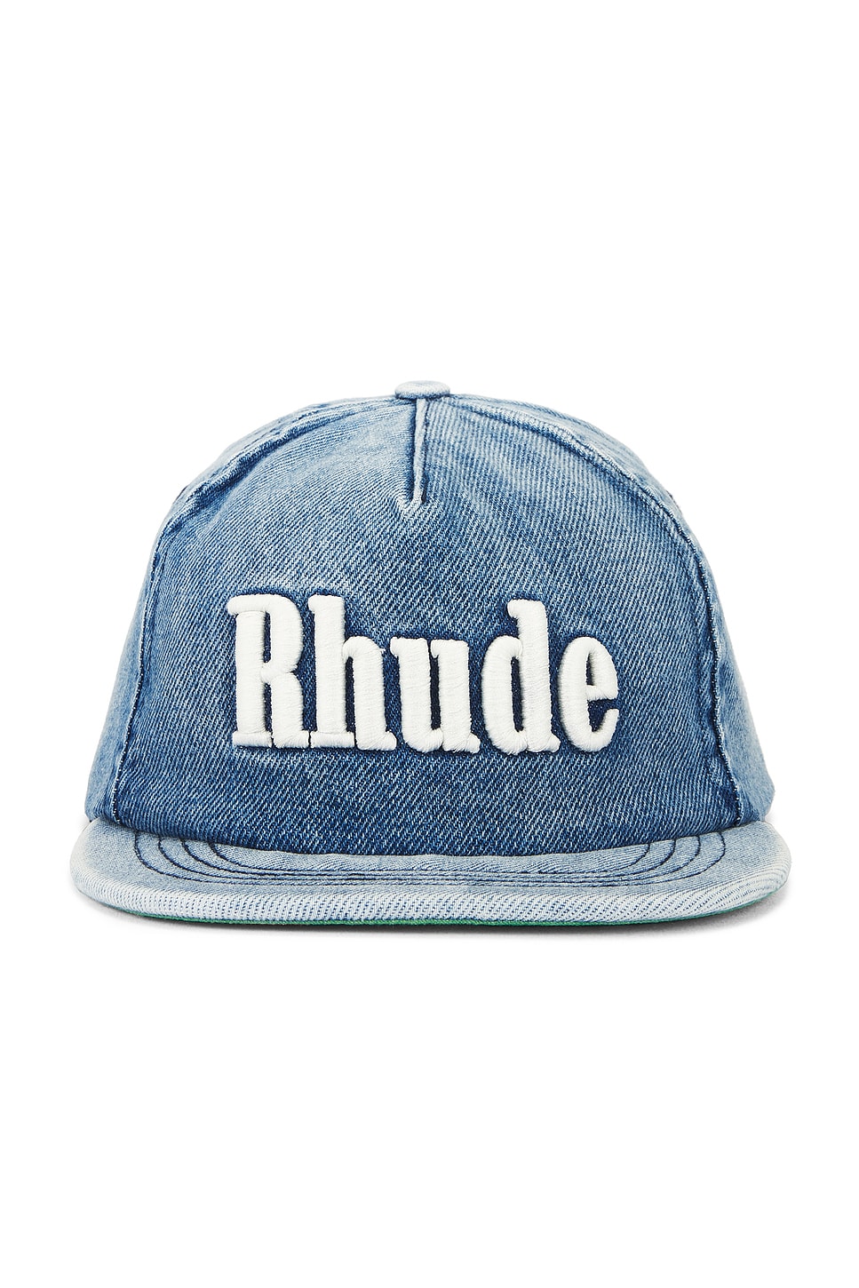 Logo Denim Hat in Blue