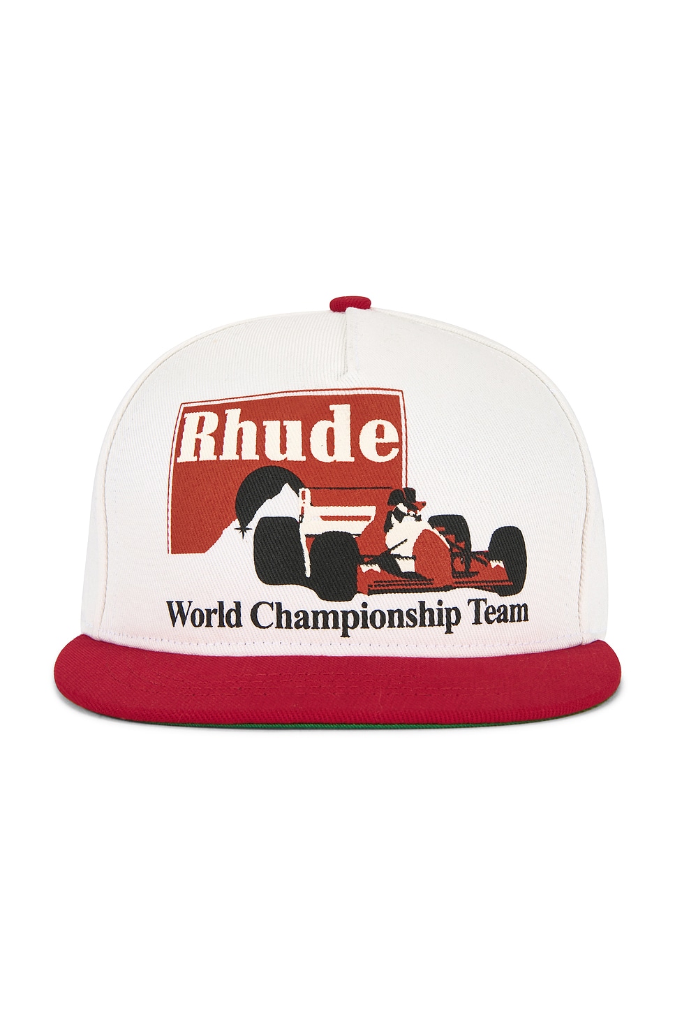 Rhude Trophy Racing Hat In White