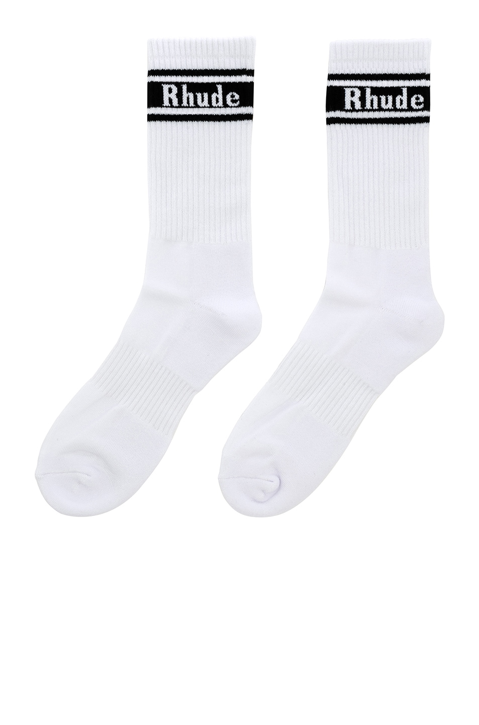 Image 1 of Rhude Stripe Socks in White
