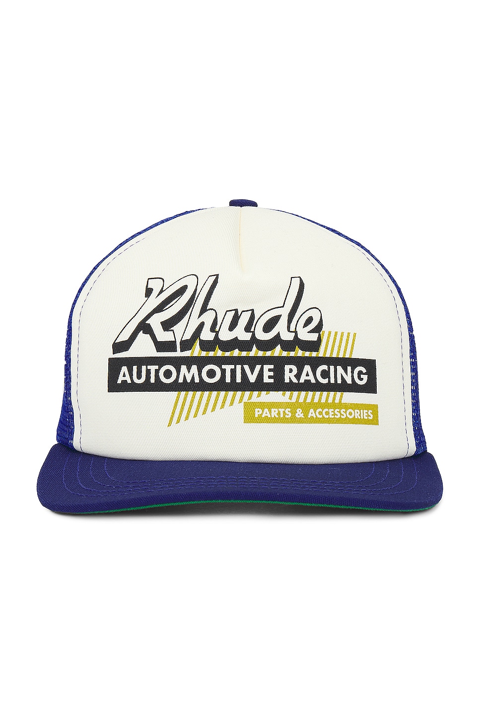 Rhude Auto Racing Trucker Hat in Blue