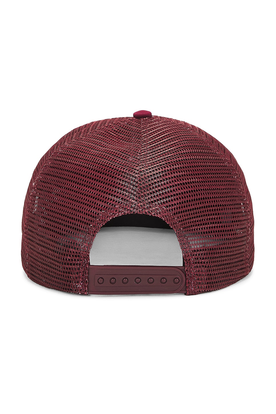 Shop Rhude Special Blend Trucker Hat In Maroon & Off White