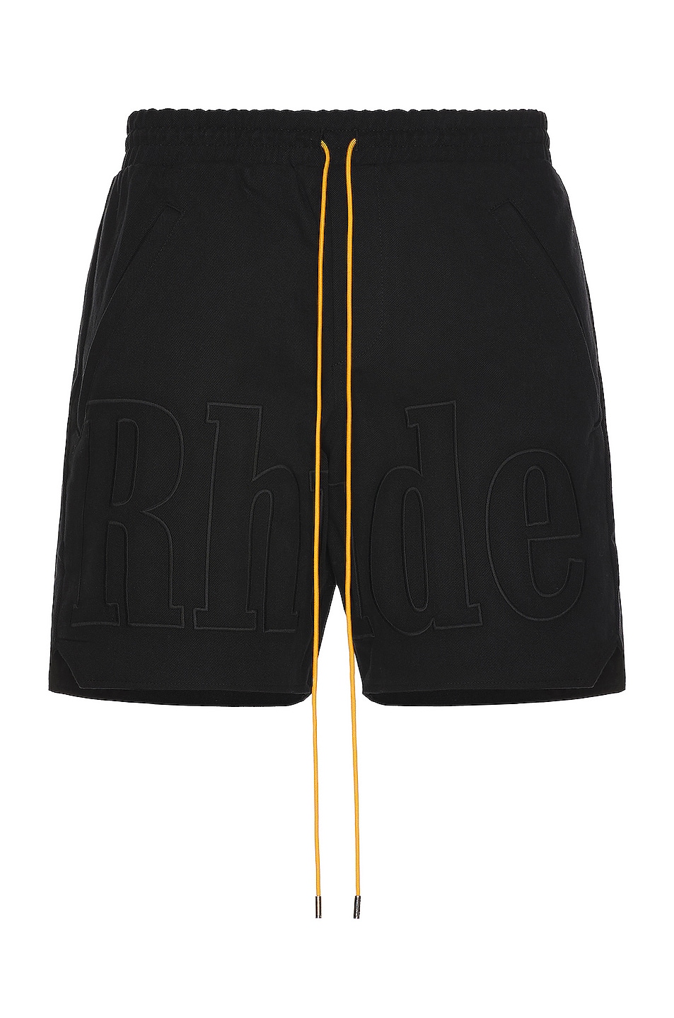 Image 1 of Rhude Embroidered Twill Logo Short in Black
