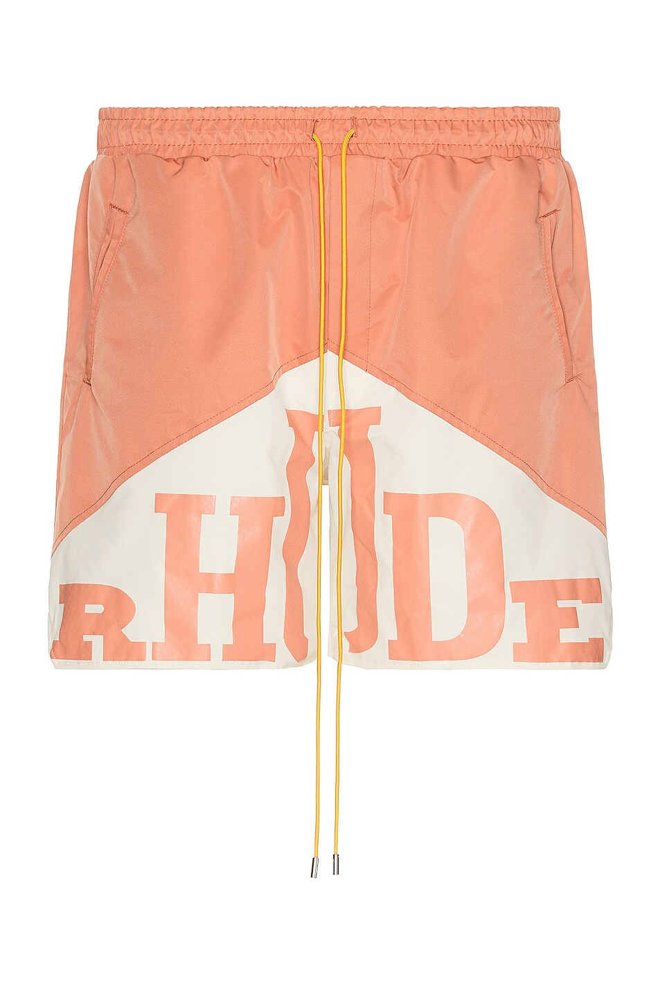 Image 1 of Rhude Orange Yachting Short in Clementine & Creme