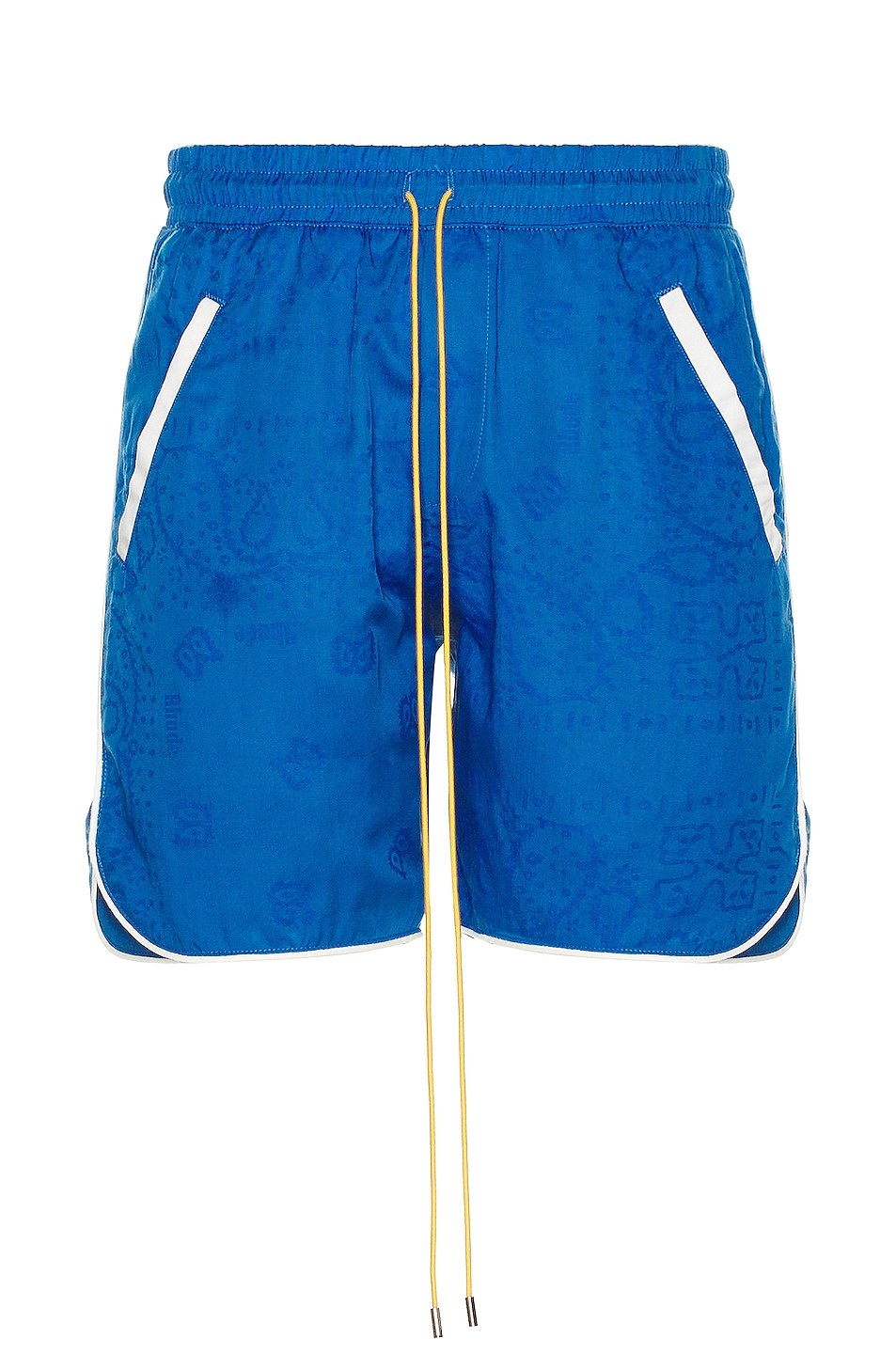 Image 1 of Rhude Bandana Track Shorts in Blue
