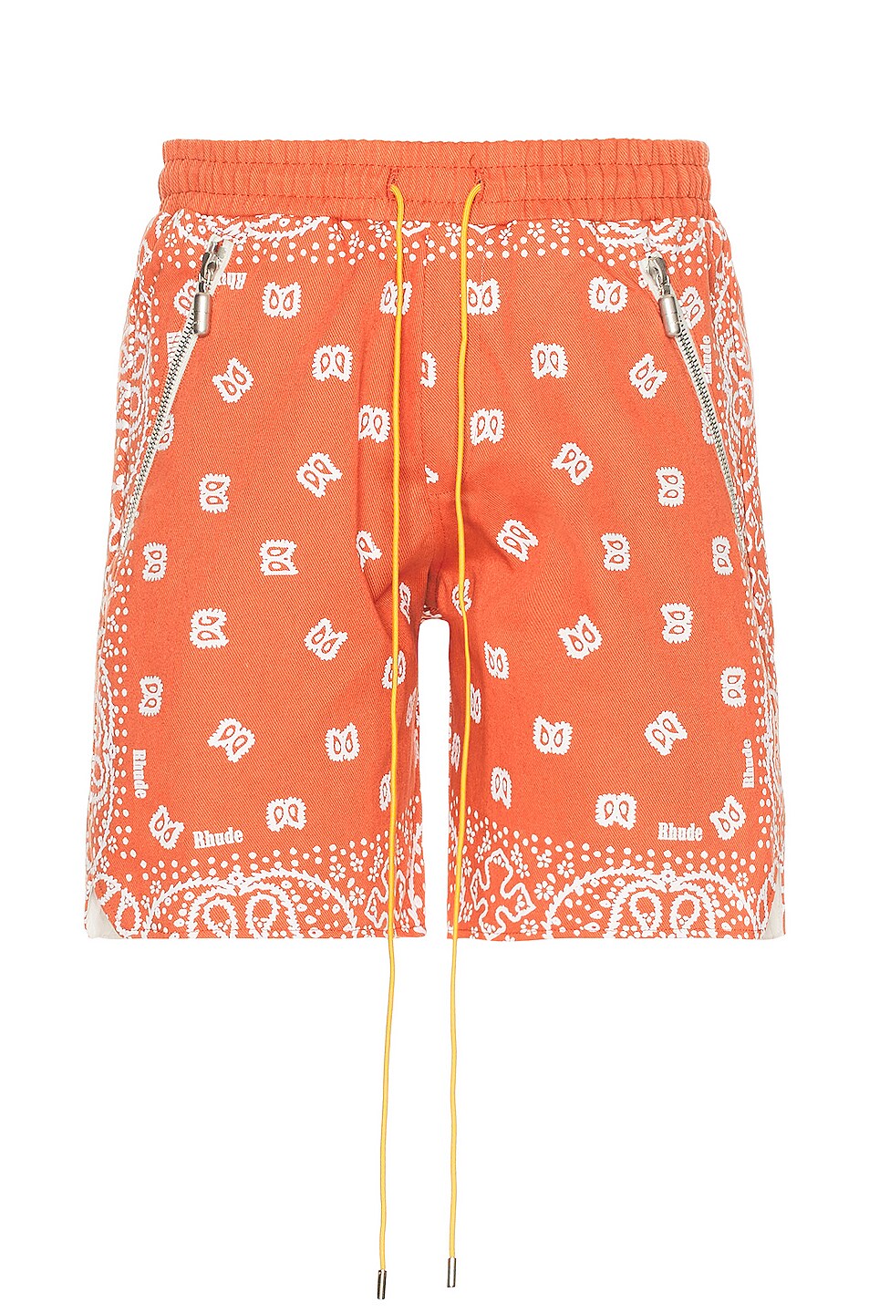 Image 1 of Rhude Bandana Shorts in Vintage Orange