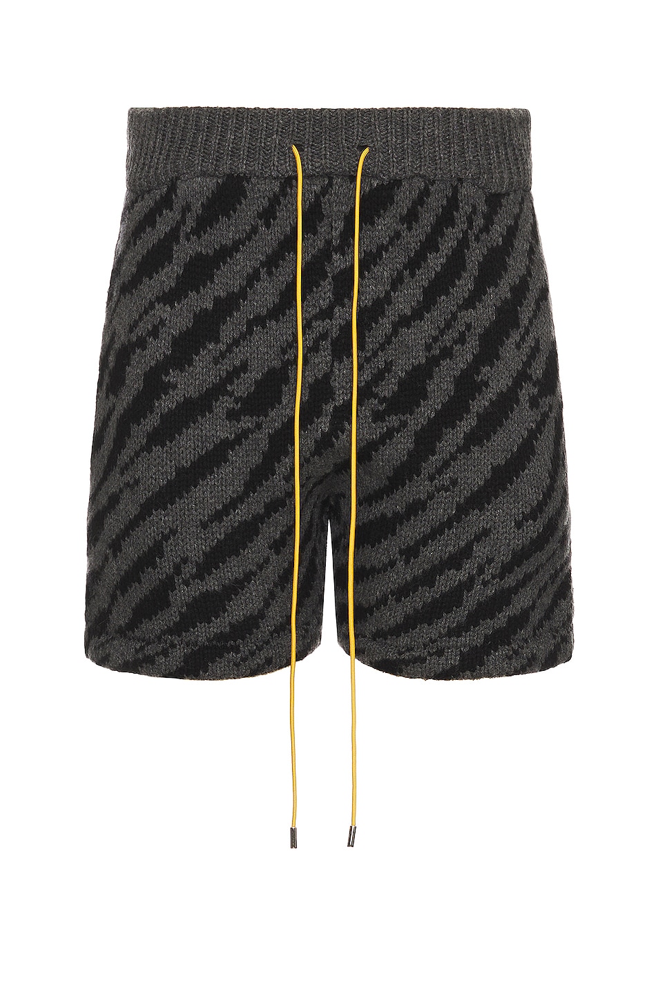 Image 1 of Rhude Zebra Shorts in Black & Charcoal