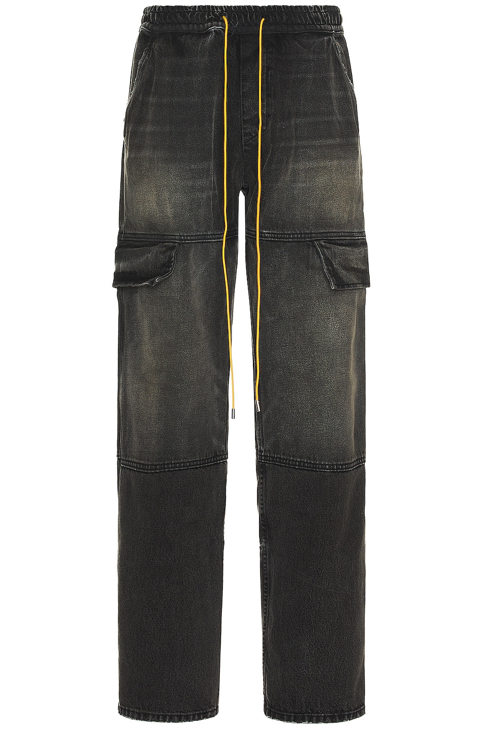 Image 1 of Rhude Plateau Denim Cargo Pants in Black